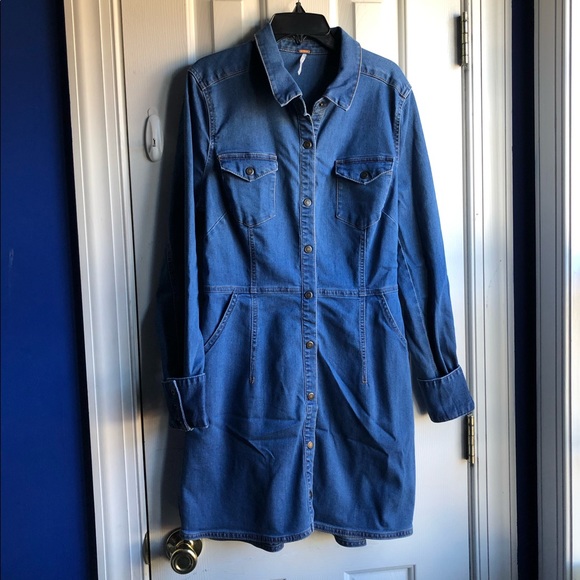 Free People Dresses & Skirts - Free People Denim Dress